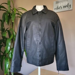 Calvin Klein | Faux Leather Jacket - Black